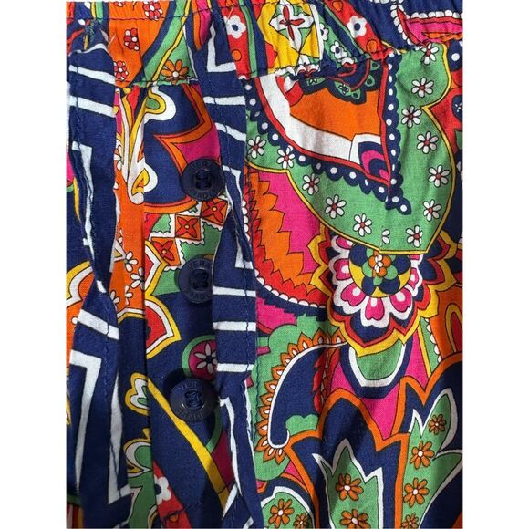 Vera Bradley Bright Colorful Paisley Floral Drawstring Elastic Waist Lounge Pant - Picture 6 of 9
